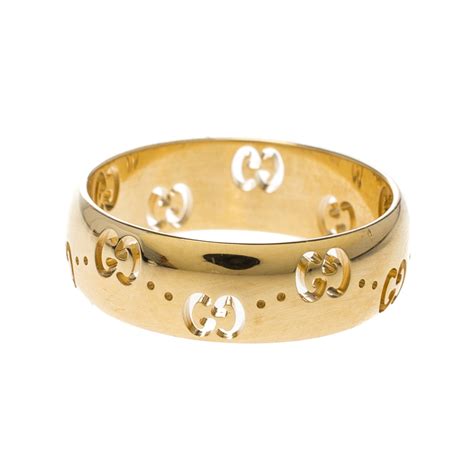 icon band ring by gucci used|gucci icon 18k ring.